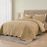 Quilted bed spread set,quilted cover set