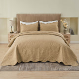 Quilted bed spread set,quilted cover set