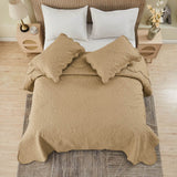 Quilted bed spread set,quilted cover set